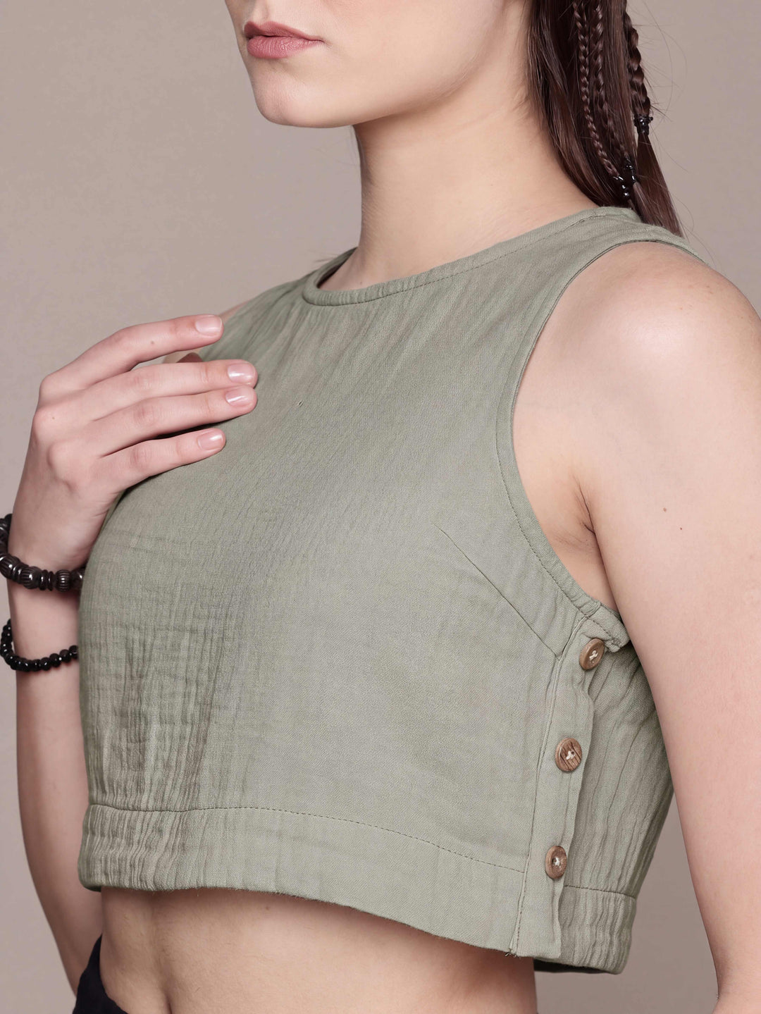 Wildflower Sleeveless Crop Top