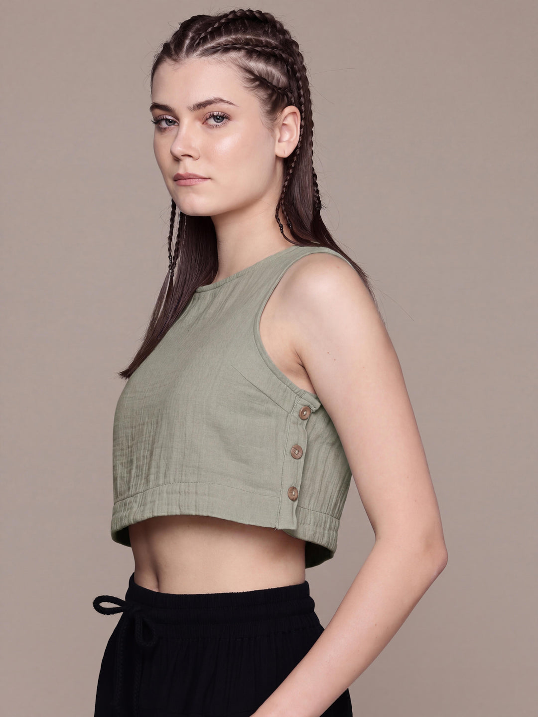 Wildflower Sleeveless Crop Top