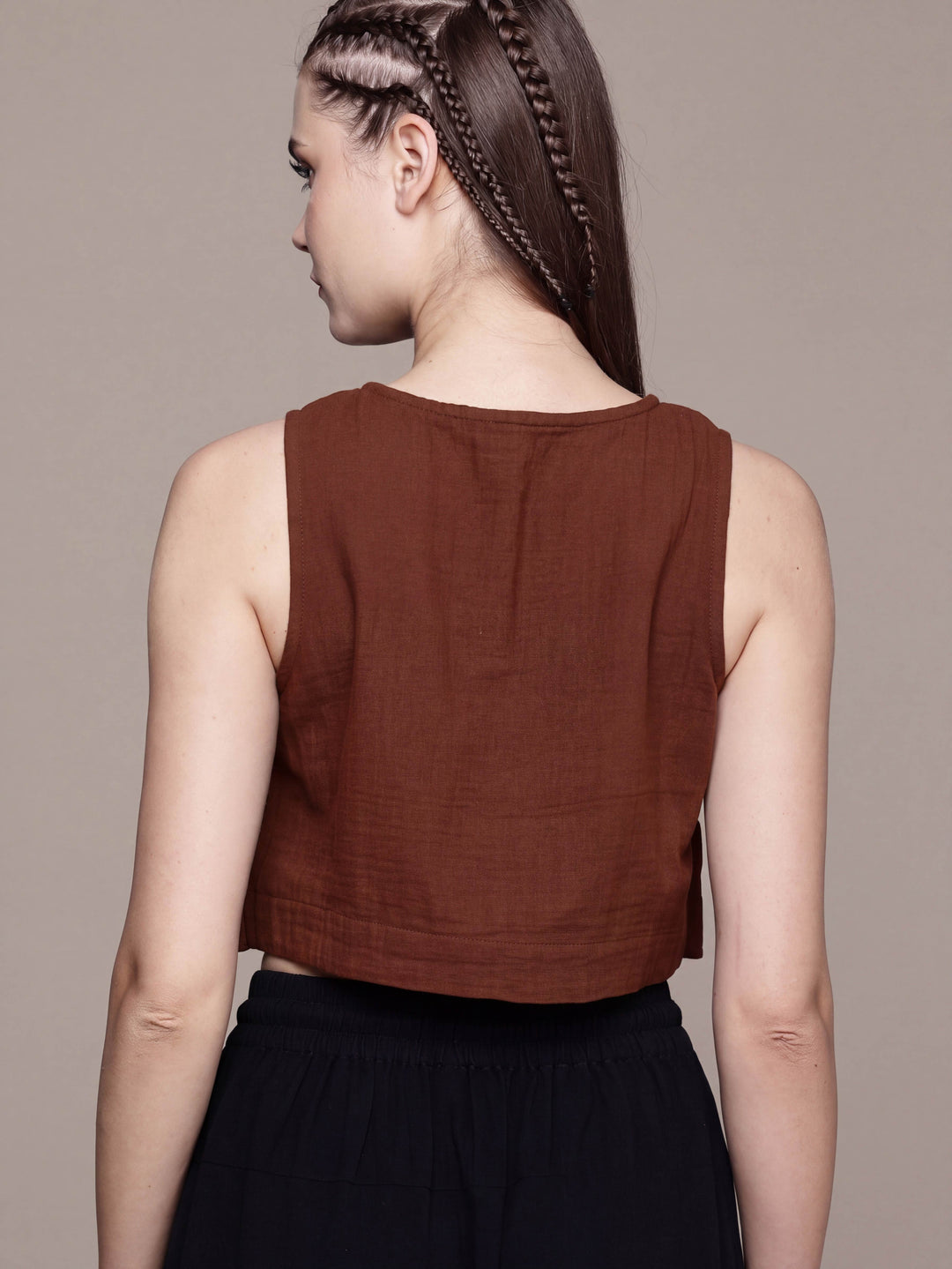 Wildflower Sleeveless Crop Top