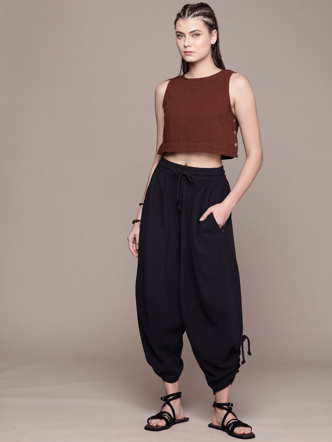 Wildflower Sleeveless Crop Top