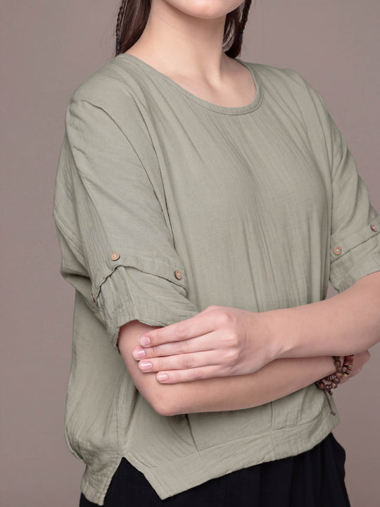 Boho Batwing Boxy Top