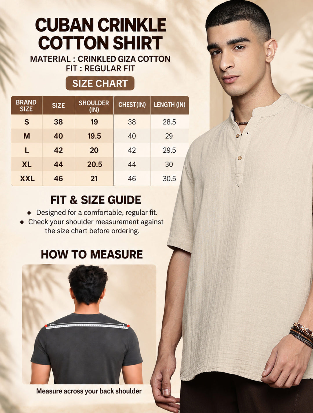 Nomad Band Collar Half Sleeve Kurta