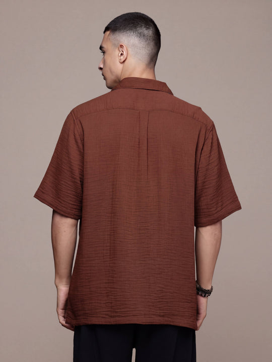 Cuban Crinkle Cotton Shirt