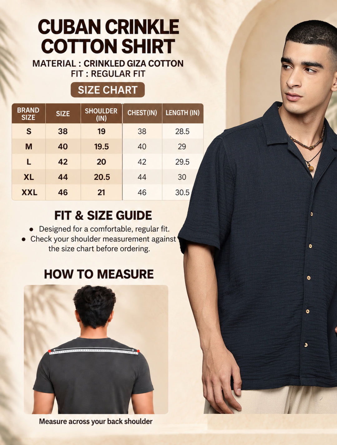 Cuban Crinkle Cotton Shirt