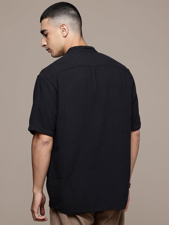 Nomad Band Collar Half Sleeve Kurta