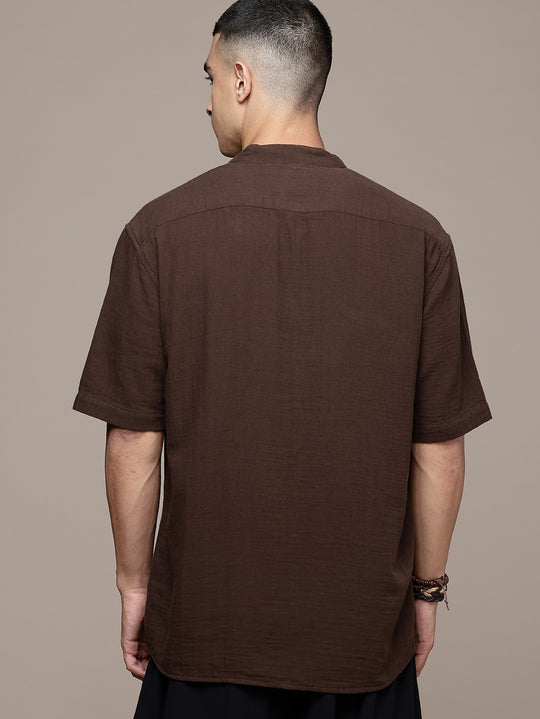 Nomad Band Collar Half Sleeve Kurta