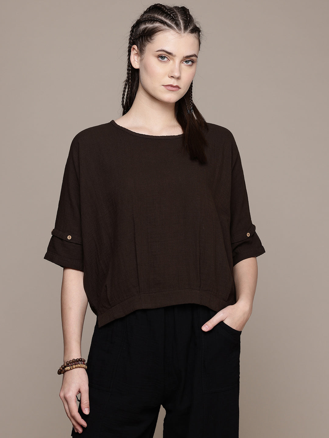 Boho Batwing Boxy Top