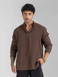 Cabana Crinkle Cotton Kurta for Men