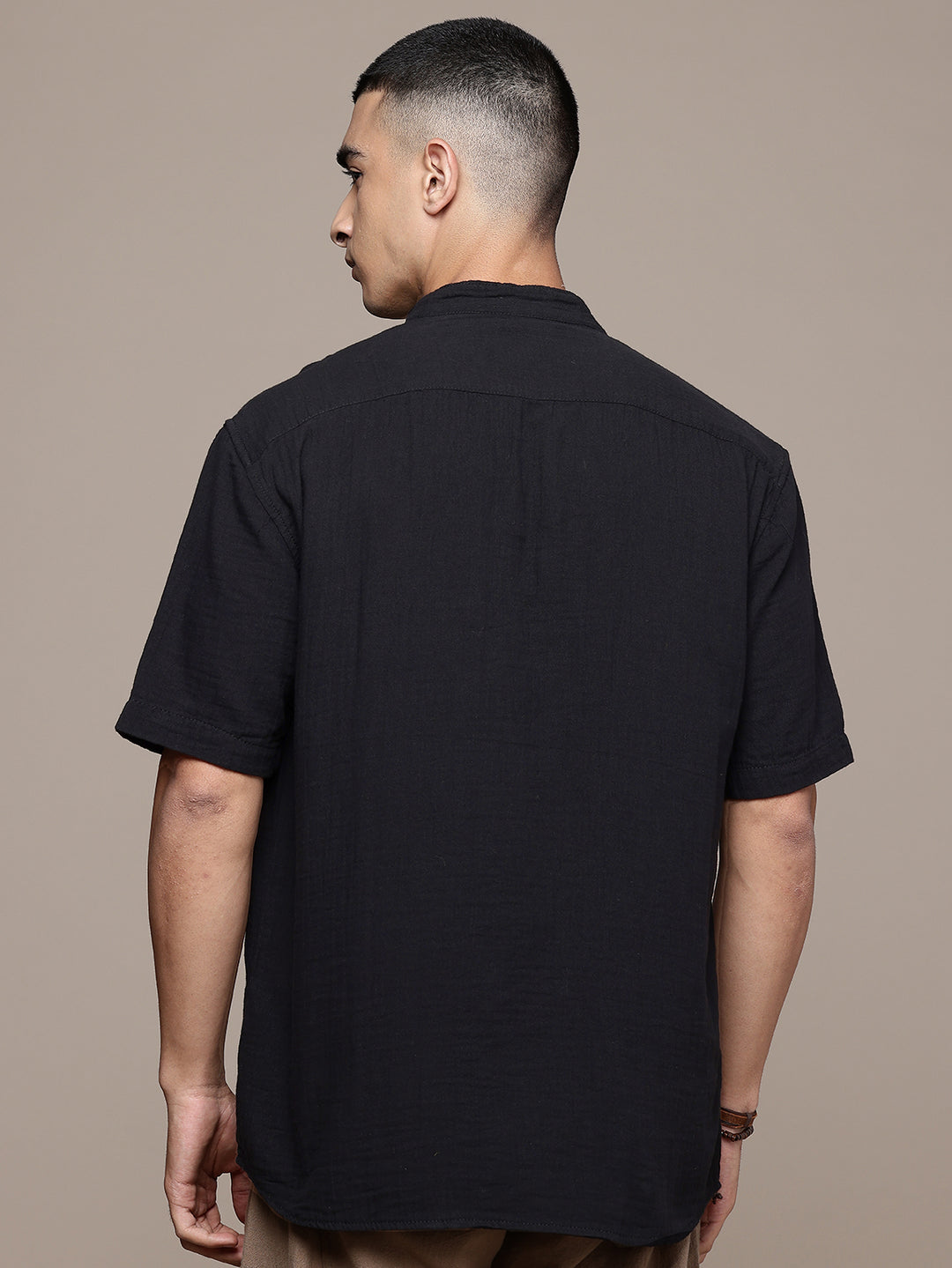 Rooted Split Neck Cotton Kurta