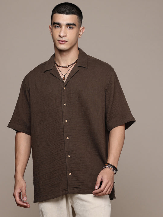 Cuban Crinkle Cotton Shirt