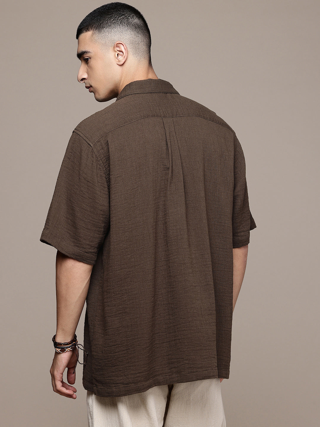 Cuban Crinkle Cotton Shirt