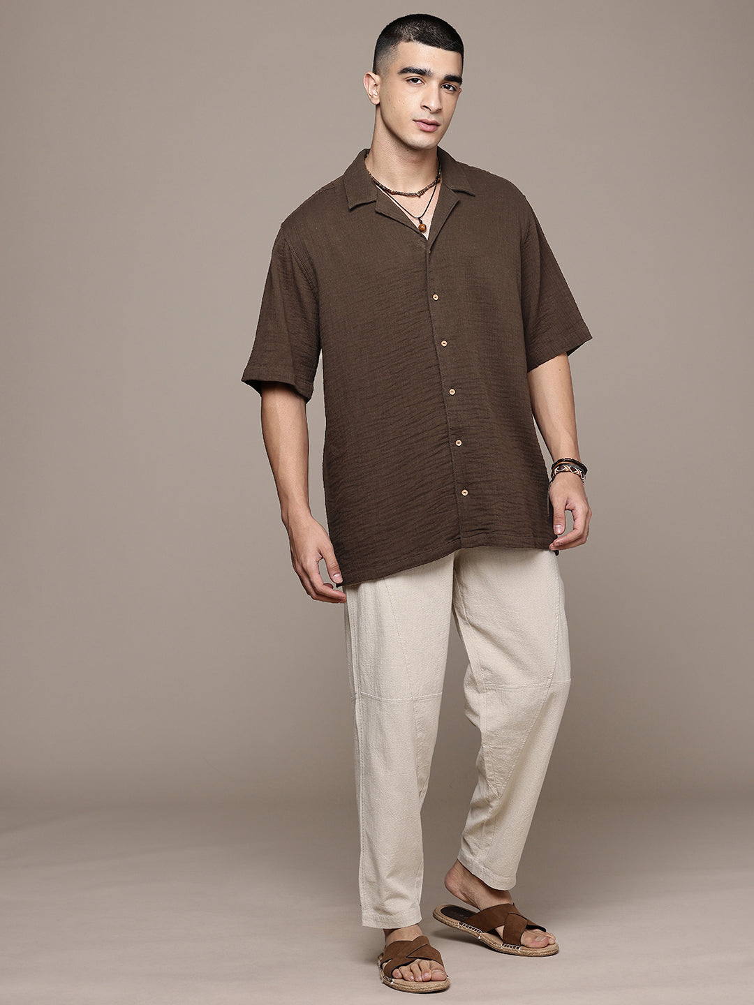 Cuban Crinkle Cotton Shirt