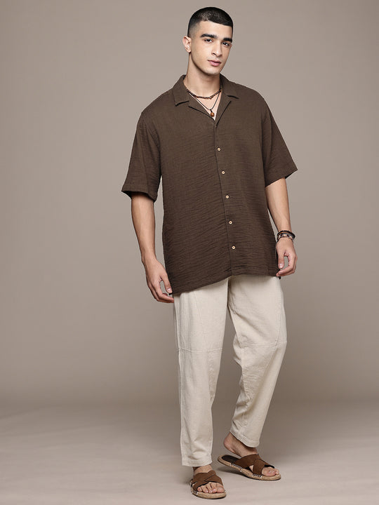 Cuban Crinkle Cotton Shirt