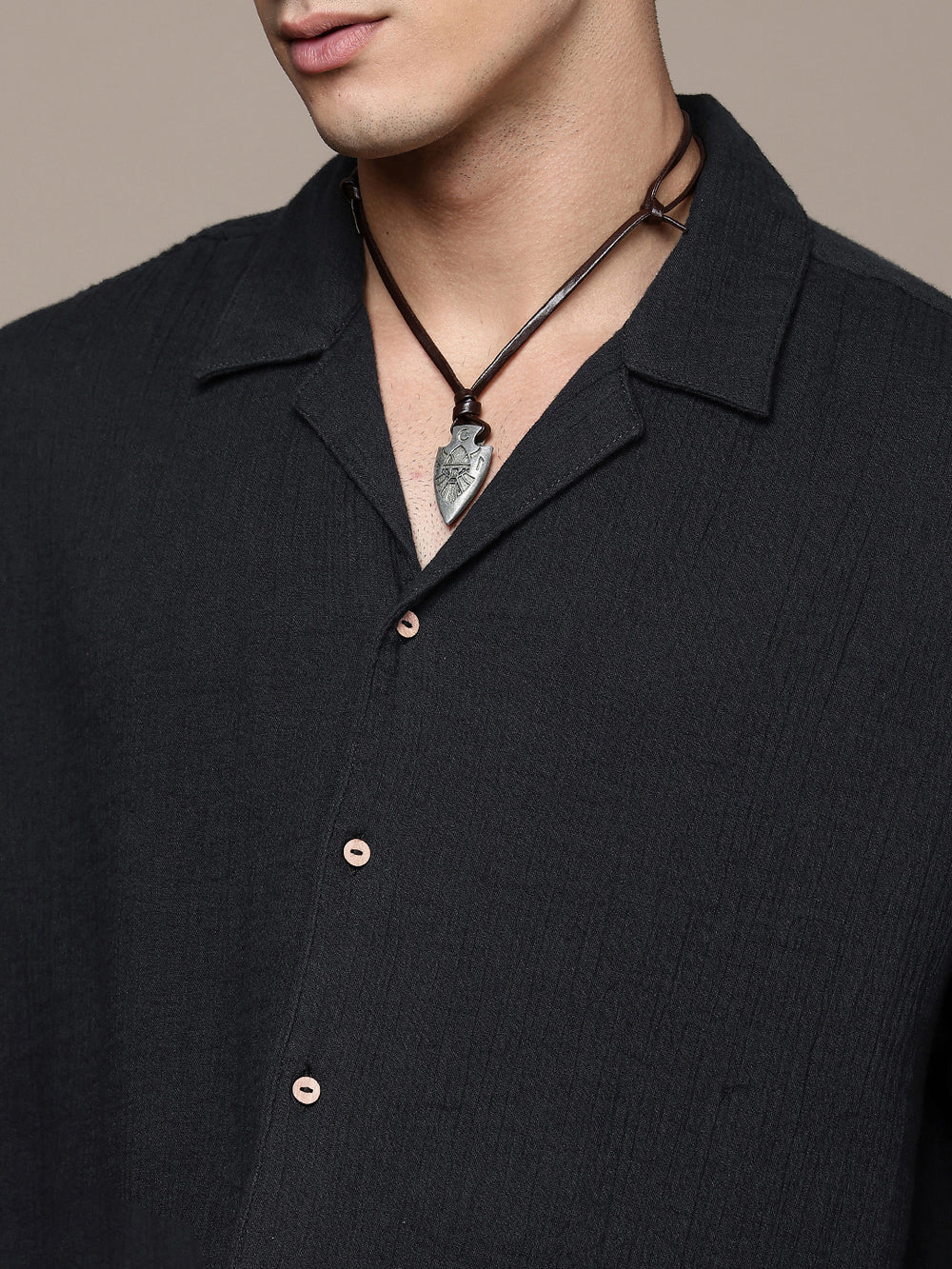 Cuban Crinkle Cotton Shirt