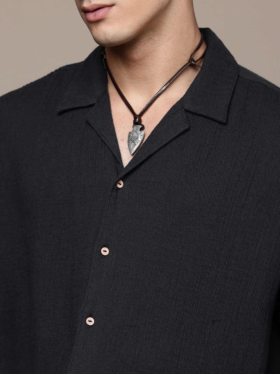 Cuban Crinkle Cotton Shirt