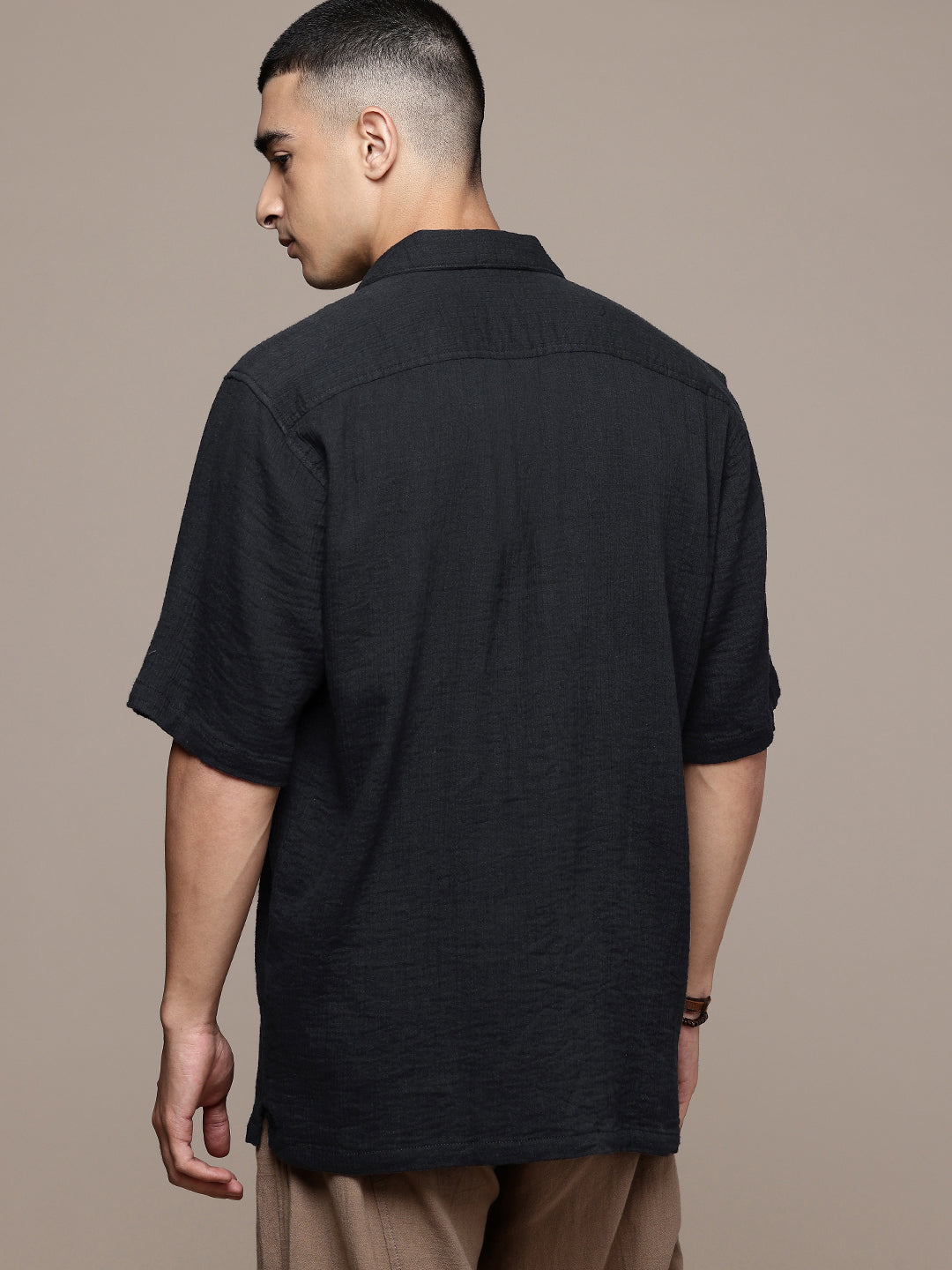 Cuban Crinkle Cotton Shirt