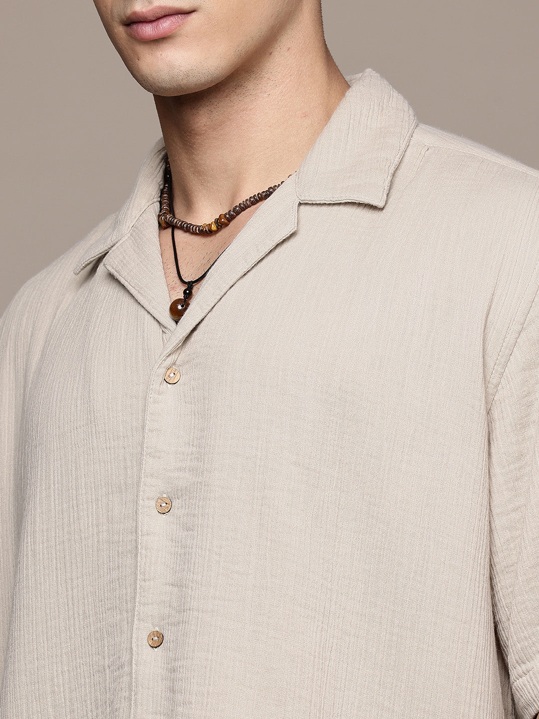 Cuban Crinkle Cotton Shirt