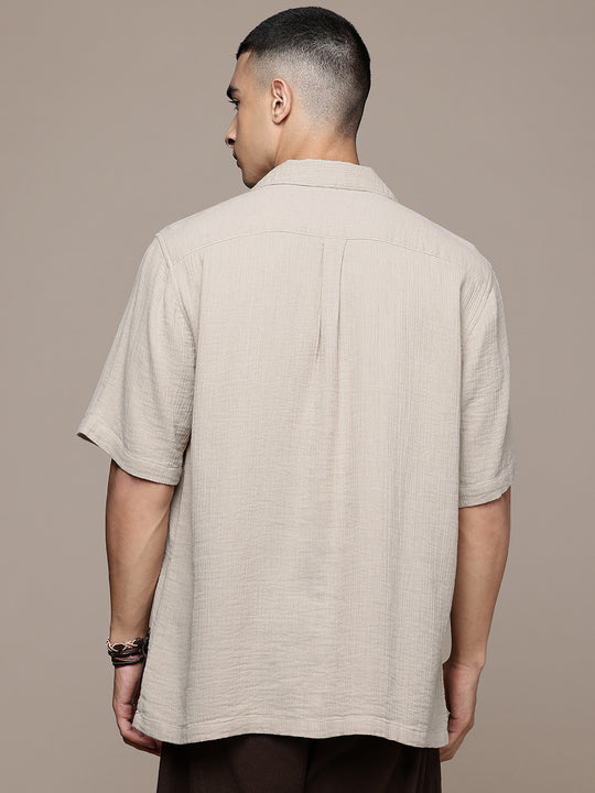 Cuban Crinkle Cotton Shirt