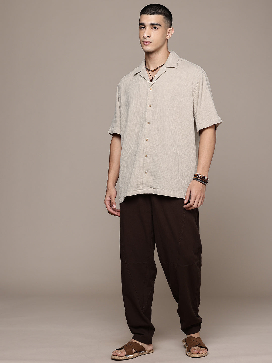 Cuban Crinkle Cotton Shirt