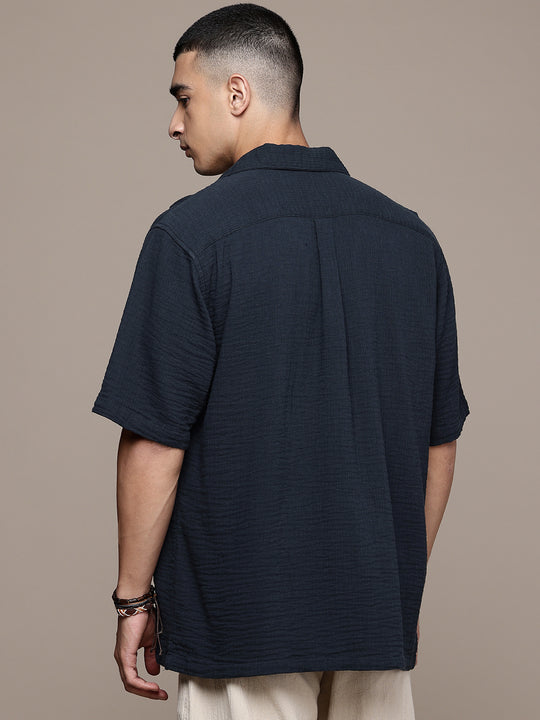Cuban Crinkle Cotton Shirt