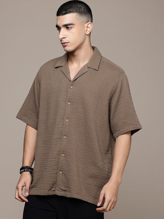Cuban Crinkle Cotton Shirt