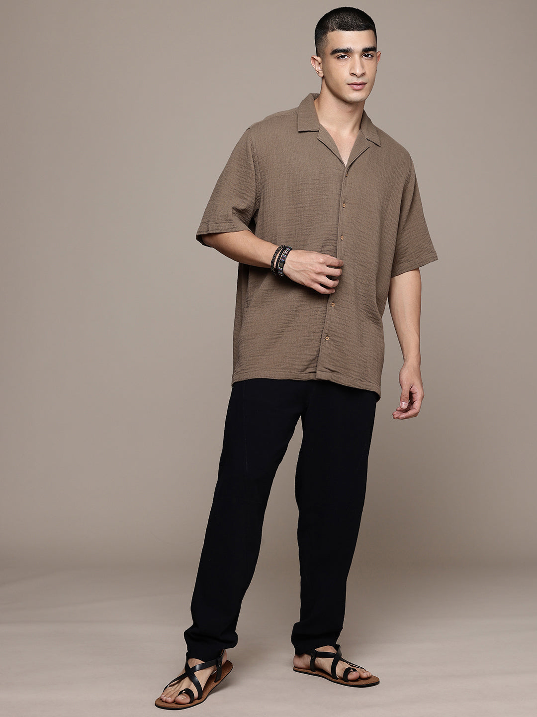 Cuban Crinkle Cotton Shirt