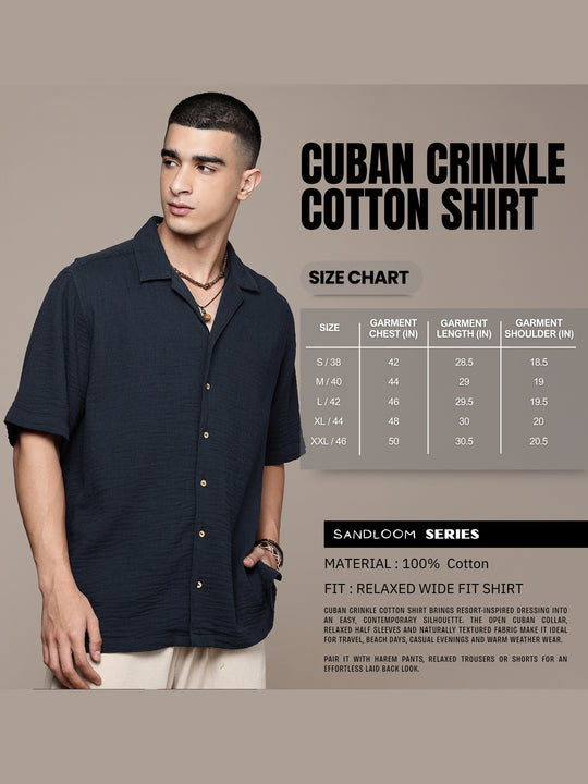 Cuban Crinkle Cotton Shirt