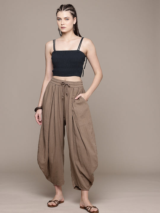 Smocked Spaghetti Cotton Cami Top