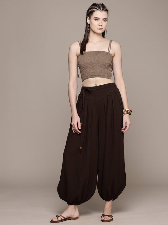 Smocked Spaghetti Cotton Cami Top