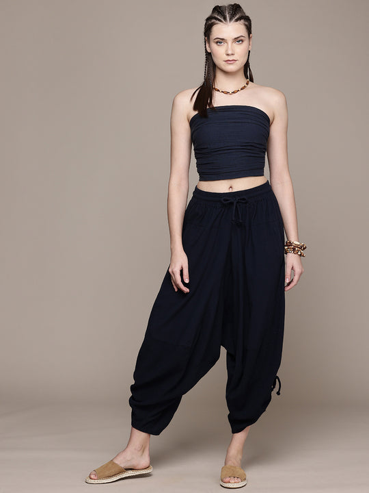 Ruched Bandeau Cotton Tube Top