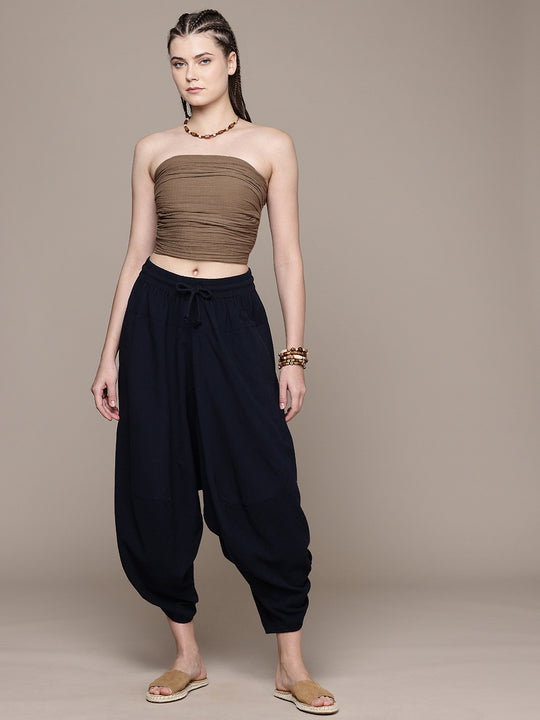 Ruched Bandeau Cotton Tube Top