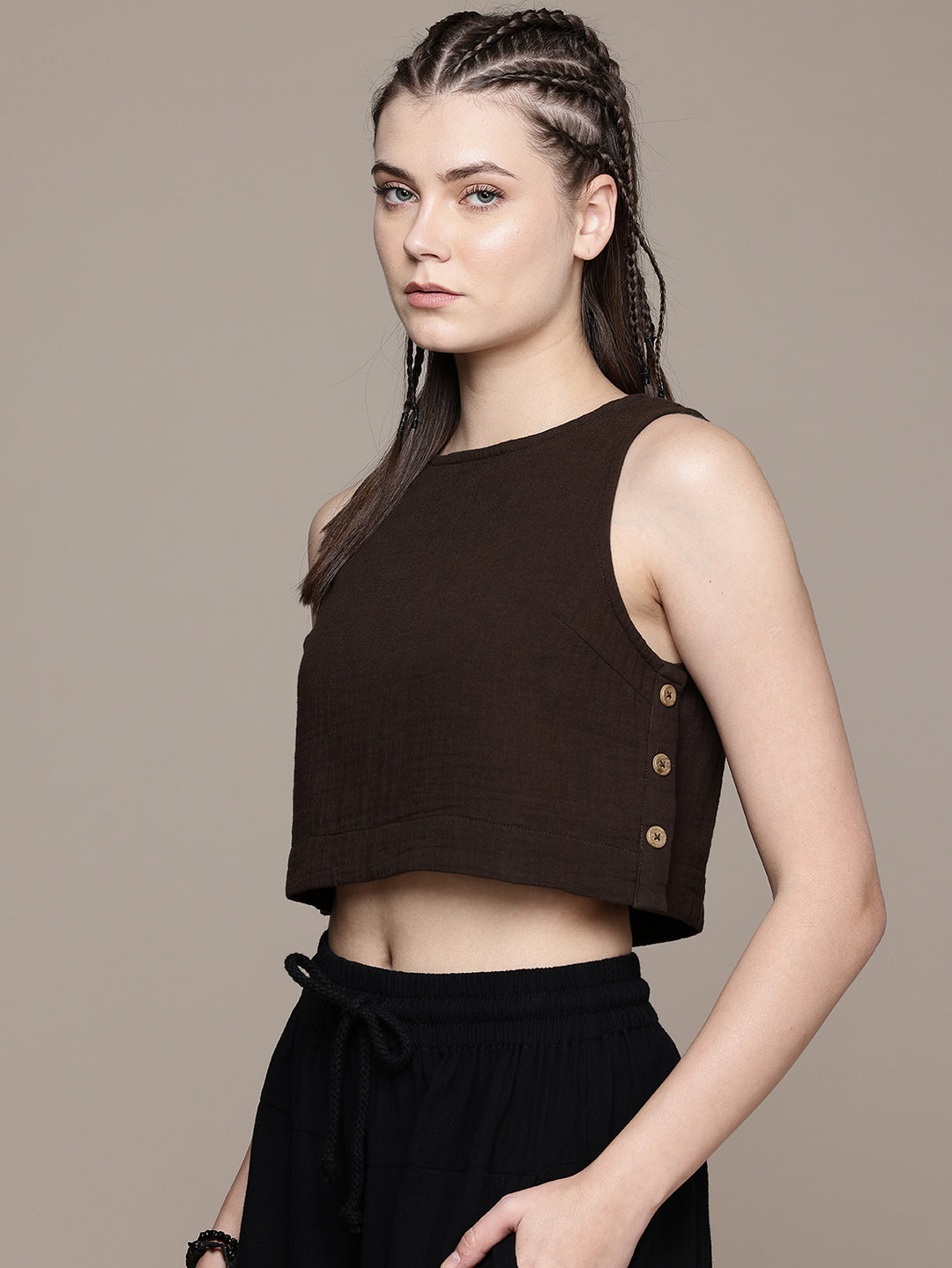 Wildflower Sleeveless Crop Top