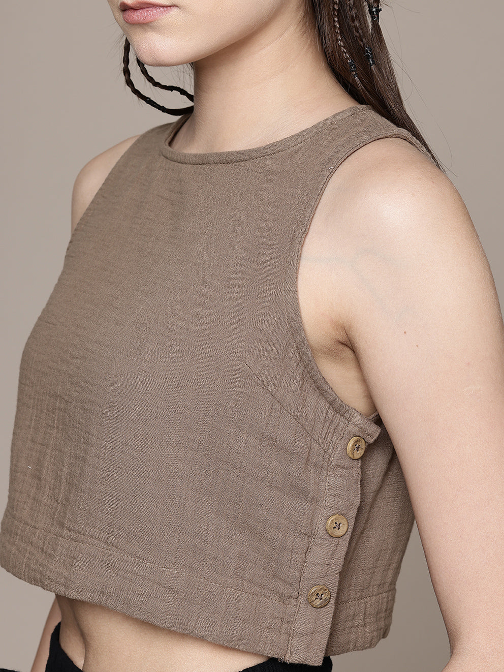 Wildflower Sleeveless Crop Top