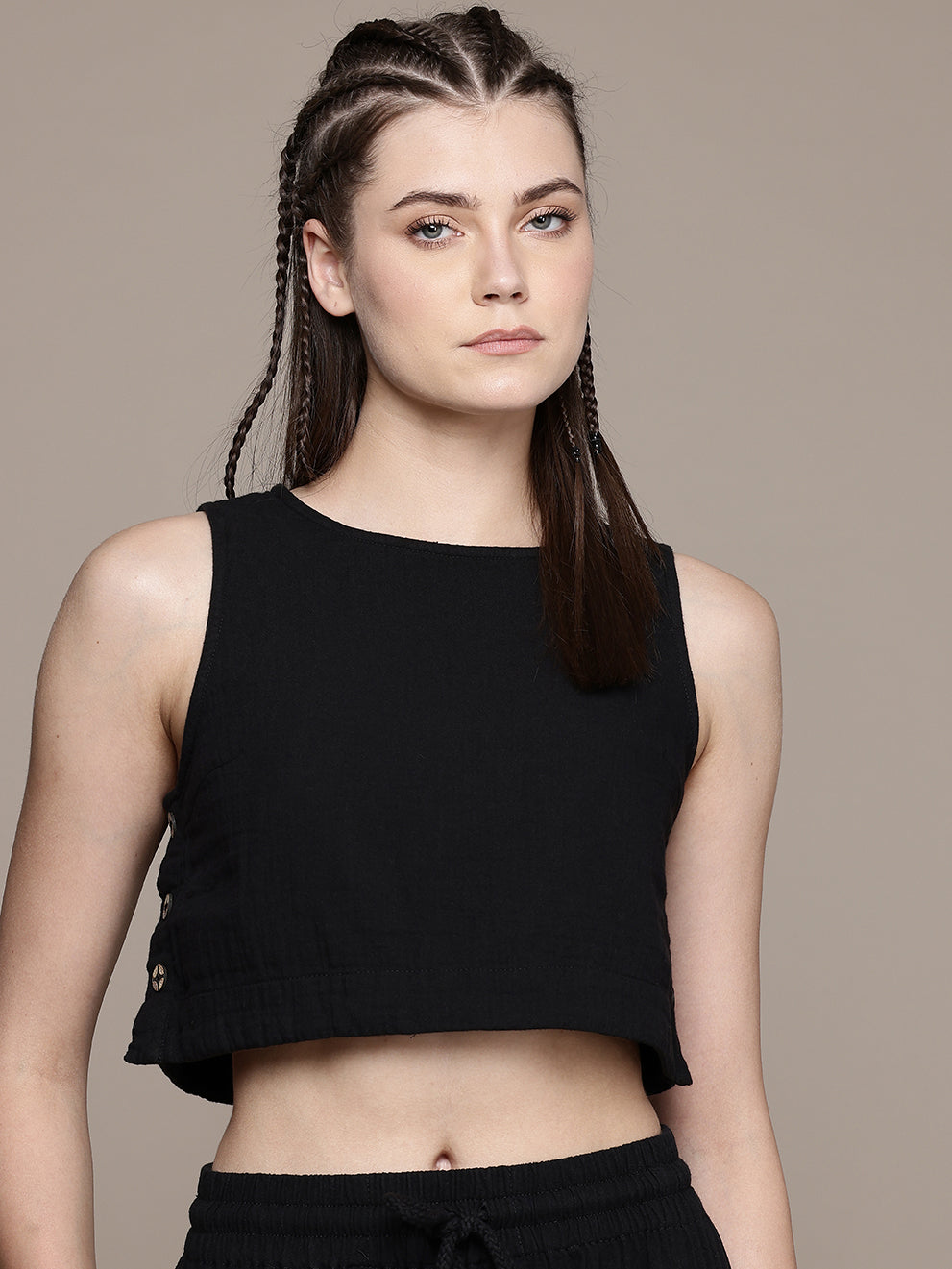 Wildflower Sleeveless Crop Top