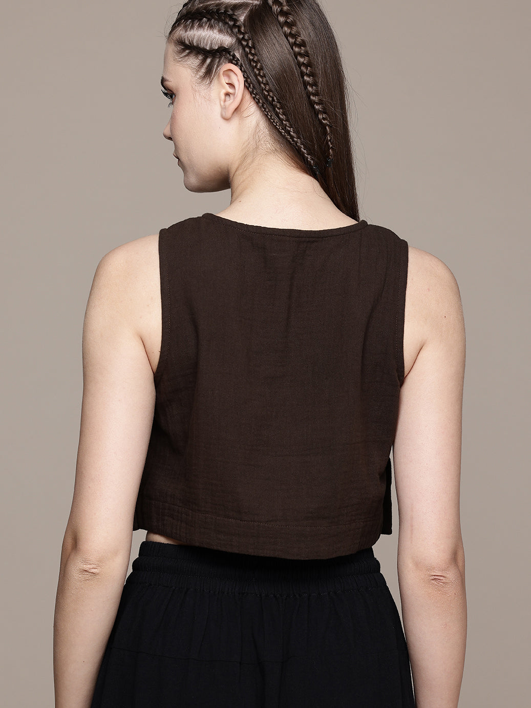 Wildflower Sleeveless Crop Top