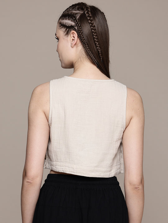 Wildflower Sleeveless Crop Top