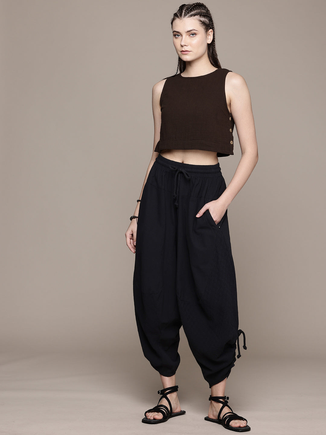 Wildflower Sleeveless Crop Top