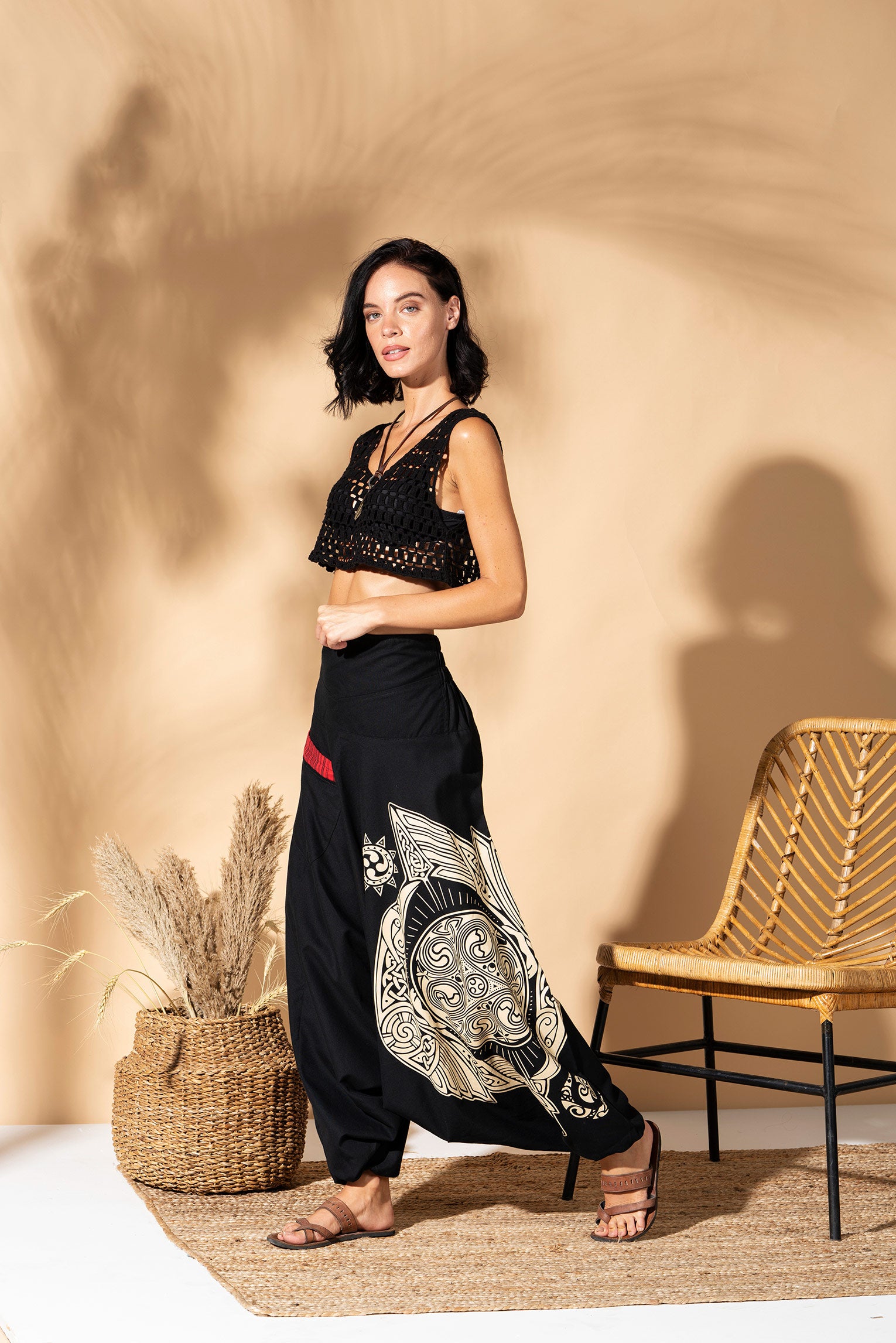 Spell Binder Bohemian Harem Pants by The Veshti Company |Made in India